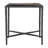 22" Black Aluminum Pedestal End Table
