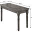 Weathered Grey Bench For Dining Room, With Gorgeous Turned Legs Seat Captivating And Rustic Appeal