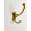Polished Unlacquered Brass "Double" Wall Hook