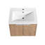 Meuble-lavabo mural 36 po avec lavabo et armoire latérale 36 po, portes à fermeture en douceur
