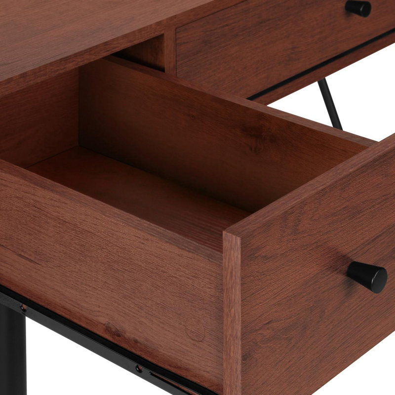 Bureau d'ordinateur moderne et minimaliste, Cerisier