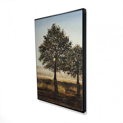 "Arbres dans la campagne" sur toile