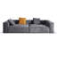 Coussin gris en velours côtelé-109014343-109014345