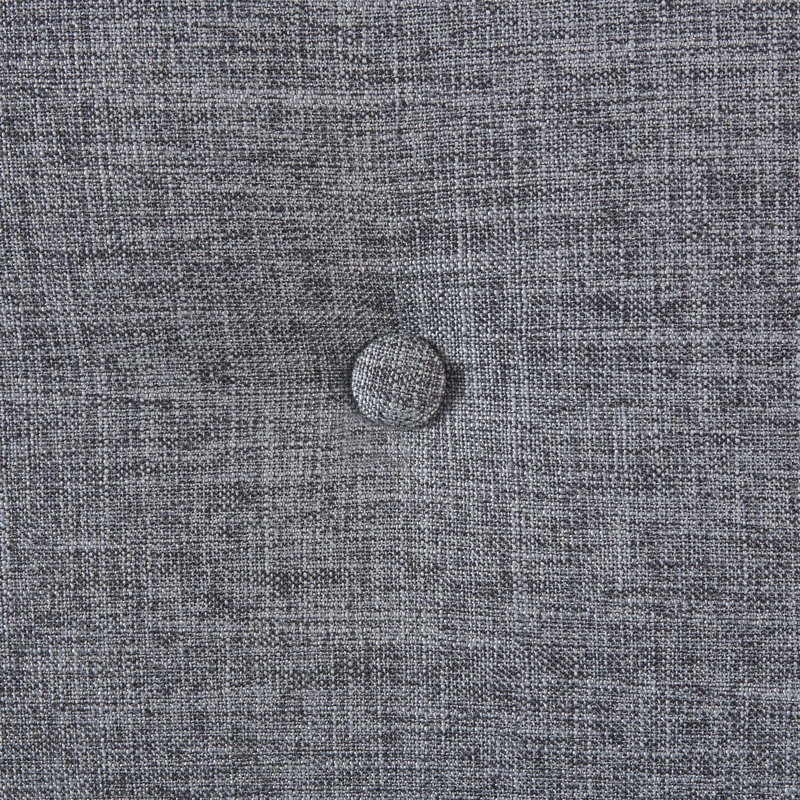 Gray Tufted Fabric Loveseat with Birch Wood Legs