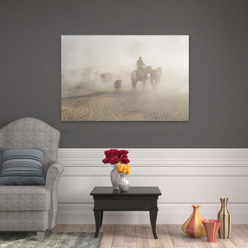 Reproduction d'art mural Western, 32" H x 48" W