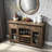 56"Rustic Multi‑Functional Wine Sideboard Cabinet