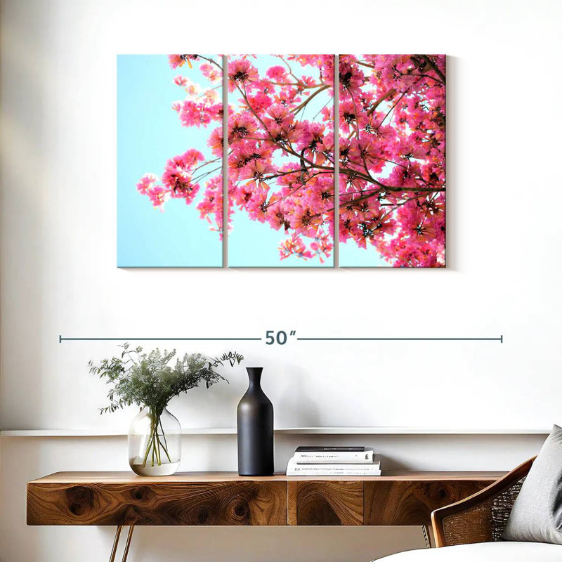 Branche florale rose Harnek, H 24 po x l 38 po