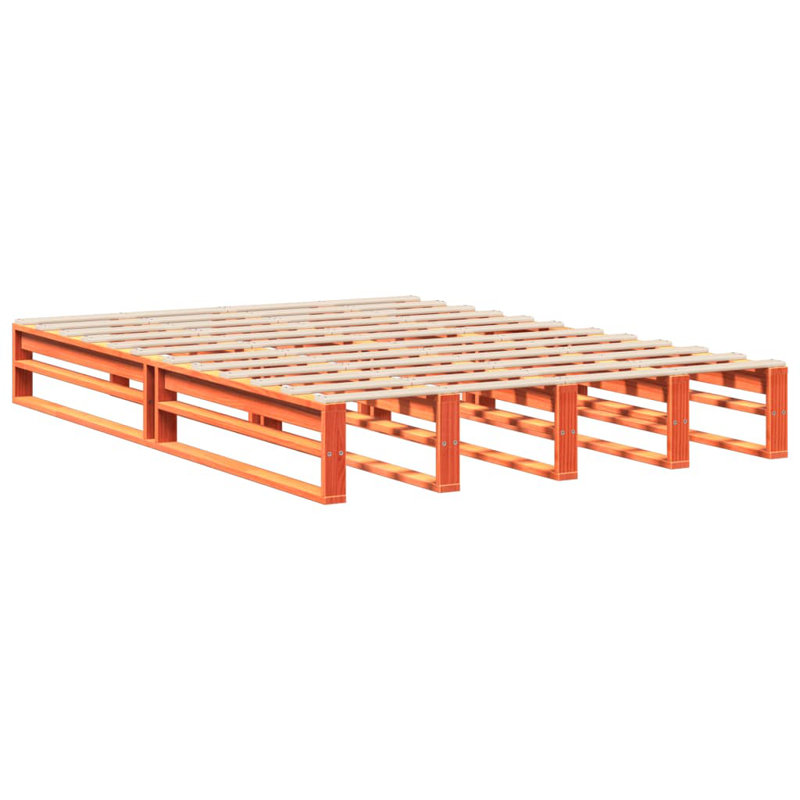 Bed, European Kingsize (160 x 200 cm), Wax Brown