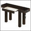 Console rustique minimaliste avec tiroir caché, prise de courant latérale pour les entrées et les salons-1313859288