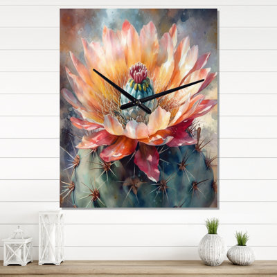 Jaleeya - Floral Cactus Wall Clocks
