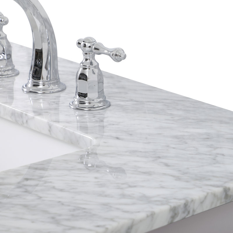 Ensemble de meuble-lavabo double 60 po Pelaghia, Gris