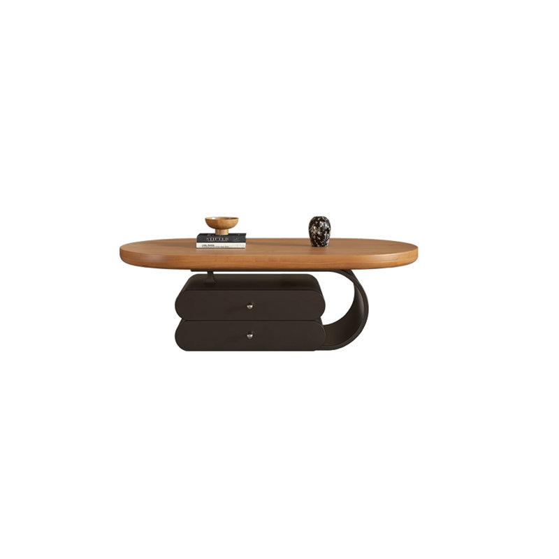 Table basse American Style Creative, H 16,54 po x l 51,18 po x P 27,56 po, Noir, noir, noir, noir
