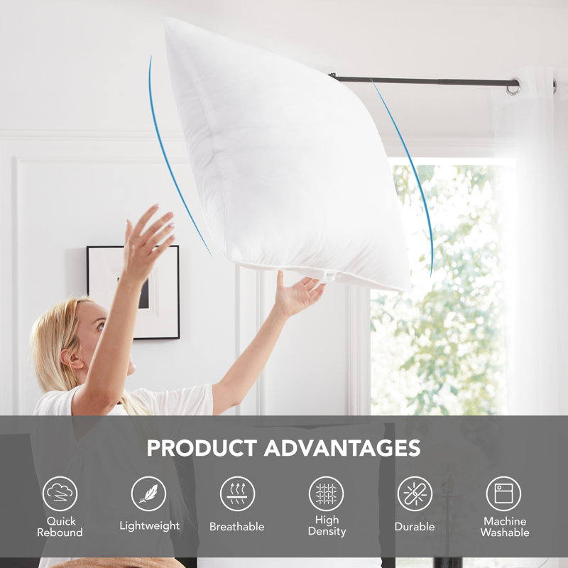 Reversible Pillow Insert, 16" H x 16" W