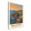 Ballintoy, Northern Ireland - Romantic Coastal Travel Poster Of Harbour And Cliffs. Giclee Print On Wrapped Canvas. Wall Art, Home Decor - Cities & Towns, Northern Ireland - Wrapped Canvas Print-912214144