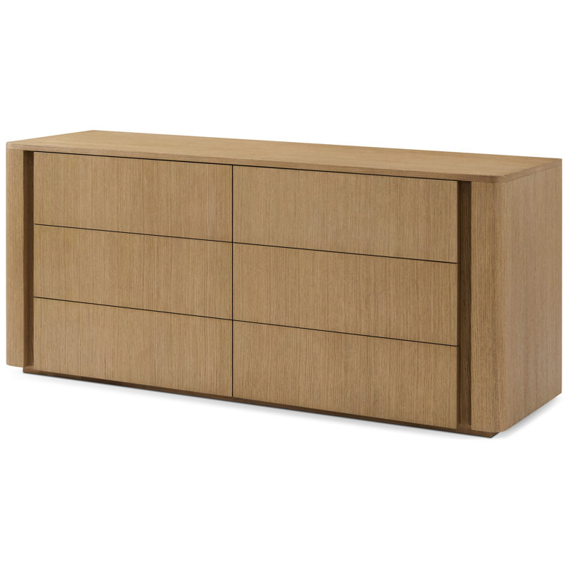 Lisbon 6-Drawer Dresser, Natural