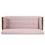 Tissu mid-century moderne rosé avec repose-pieds - l 72,63 po x P 30,5 po x H 32,93 po, canapé relaxant transformant votre salon