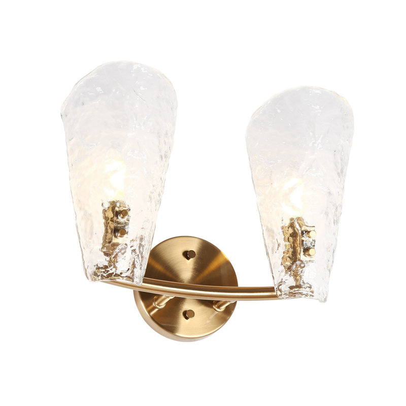Beesley 2-light Brass Steel Armed Sconce