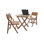 Gitte Outdoor 3 - Piece Teak Bistro Set