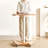 Burlywood+White Rectangular Solid Wood+Aluminium Alloy End Table-1209101042