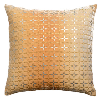 Petal Metal Square Velvet Pillow
