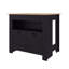 Îlot de cuisine Theba, 2 portes Whit, 3 tablettes-1262693241