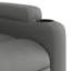 Fauteuil inclinable de massage en tissu vidaXL, dossier et repose-pieds réglables-97814429