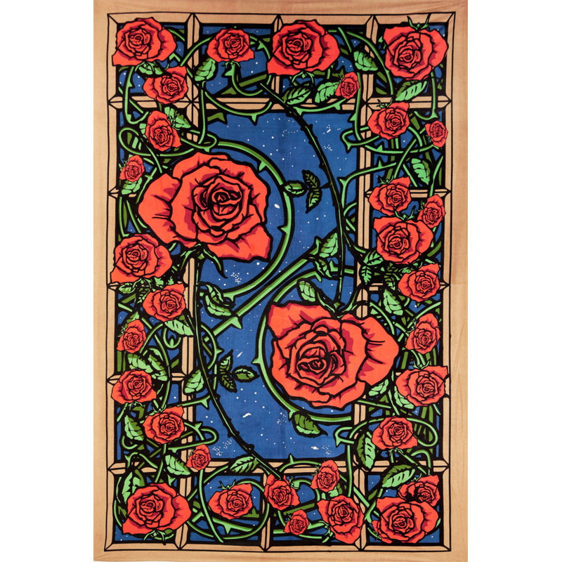 Tapisserie de fenêtre en coton 3d rose