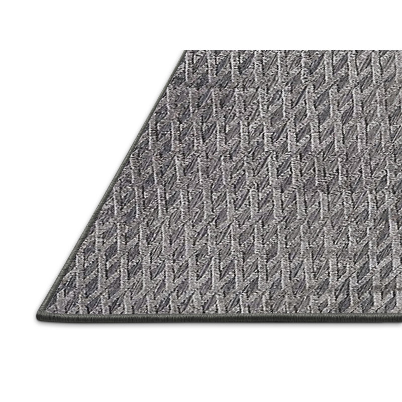 Tapis gris à motif géométrique Luper, Rectangle 8 pi x 10 pi