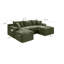 Canapés modulaires confortables Boneless Couch pour le salon, canapé modulaire en U en forme de nuage, canapé modulaire minimaliste avec assise profonde-129052869-129052871
