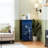 4 Drawer Dresser for Bedroom, Narrow Chest of Drawers, Wooden Top and Study Iron Frame 18"x37.5"-(WxH)