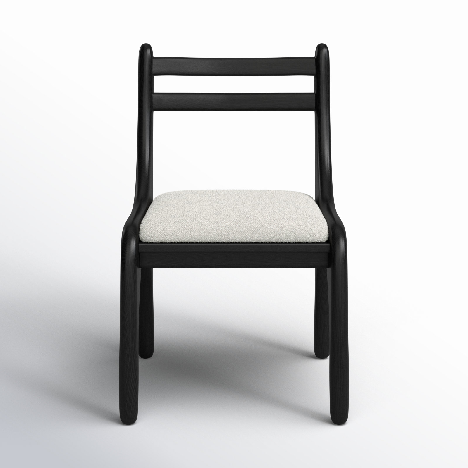 Umbria Ladder Back Side Chair, Charcoal