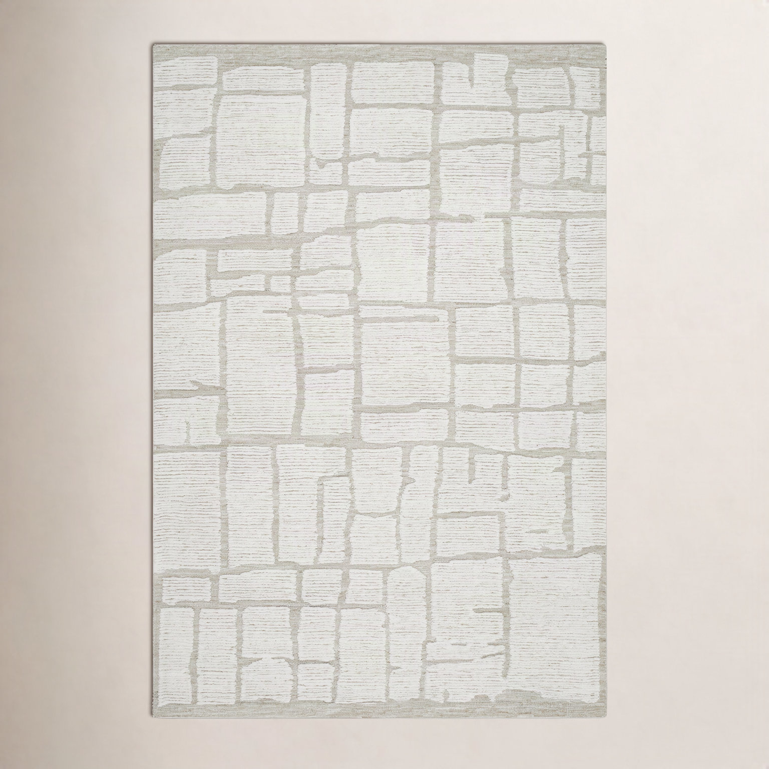 Hand-Tufted Abstract Rug, Rectangle 5' x 7'6"
