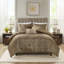 Ensemble d'édredon luxueux en jacquard 6 pièces - Élégance intemporelle pour très grand lit