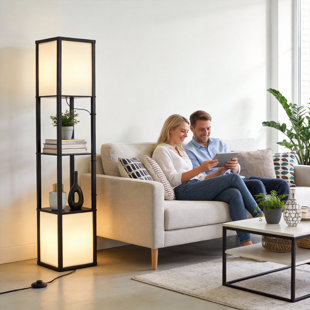 Lampe sur pied à 2 lumières Homechoose