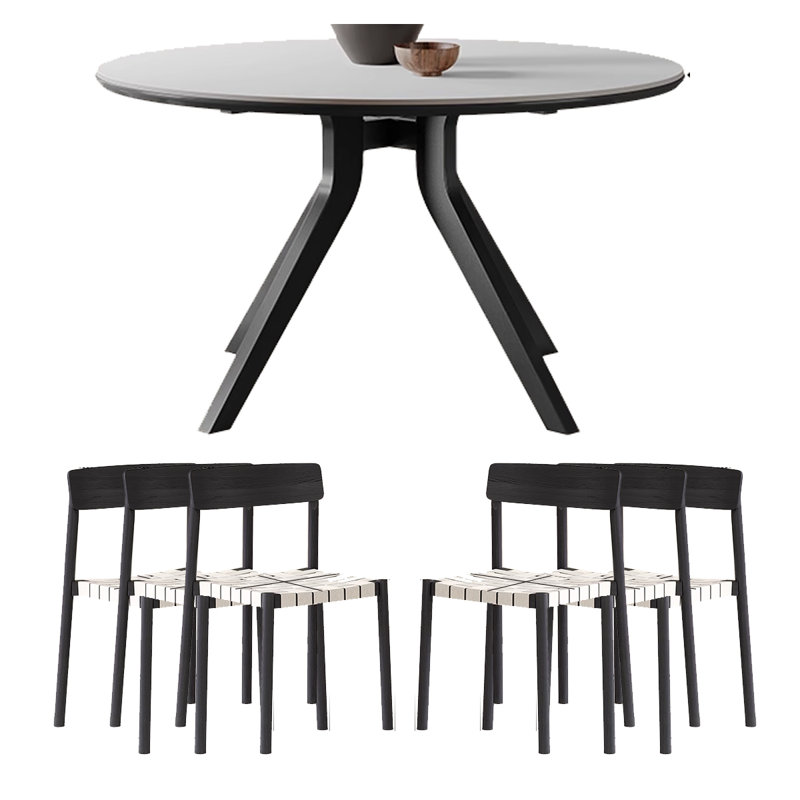 Table de salle à manger française rétro, H 29,53 po x L 53,15 po x l 53,15 po