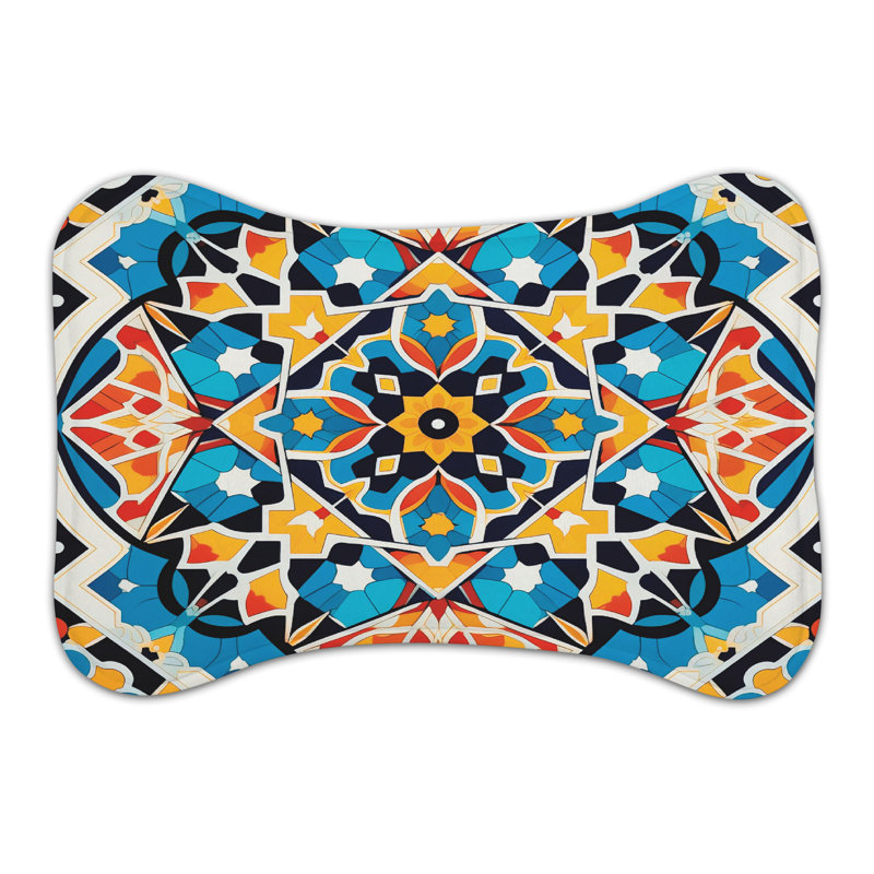 Moroccan Aesthetic - Tapis d'alimentation en os 1 pièce, Petit (14 po)