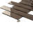 2X8 Subway Glass Mosaic Tile-60743690