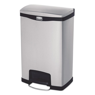 Slim Jim&reg; Steel Kitchen Trash Can