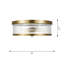 Plafonnier encastré 2 lumières 14 po Bridgwater par Chapman & Myers-88234810