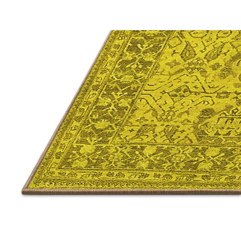 Tapis jaunes modernes Mid-Century 271