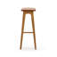 Tabouret de bar tapissier Beryl (30 po) - paquet de 2, cuir de polyuréthane pacane / caramel-96615134-96615135-96615132