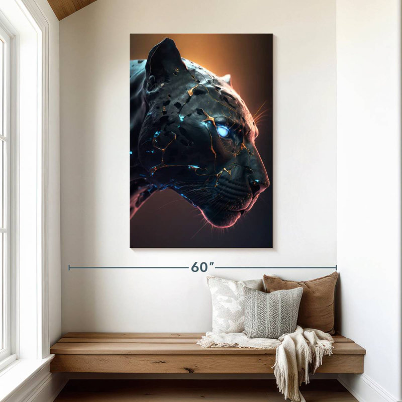 Brampt The Panther's Face, 24" H x 16" W