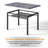 Modern Style 5-Piece Dining Table Set with 43.3"L x 27.6"D Rectangular Faux Marble Top Dining Table and 4 Velvet Upholstered Dining Chairs, 4-Person Dining Set with Under-Table Storage-2009480903