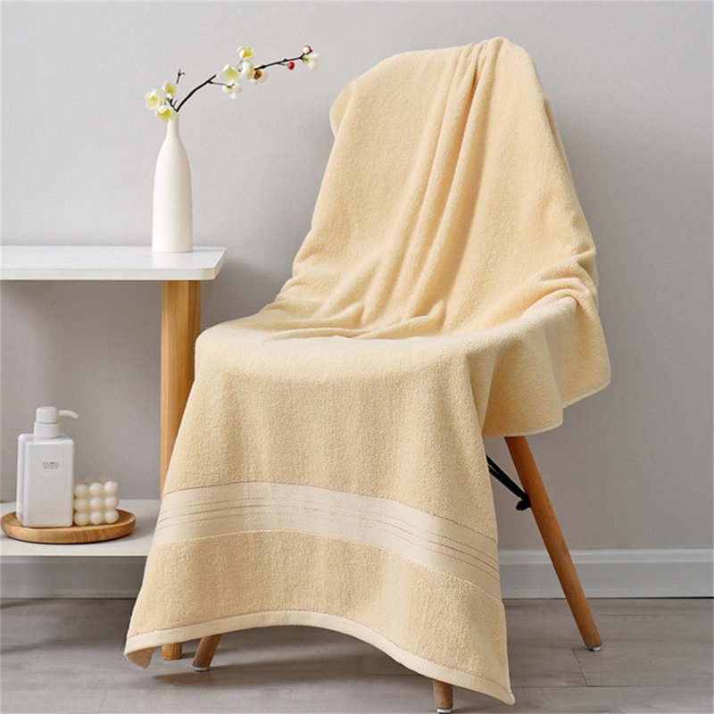 Bath TowelsBath Towel Deluxe Bath Towel Super Soft Cotton Towel Super Absorbent Towel Bath Towel 27.5X55.1inches, Yellow