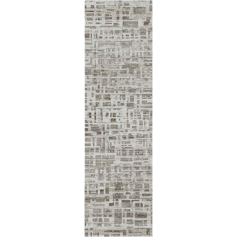Gadberry 17552-890 BEIGE / GRIS, Tapis de couloir 2 pi 2 po x 7 pi