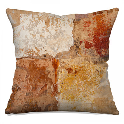 Textured Earthy Abstract Double Sided Throw Pillows