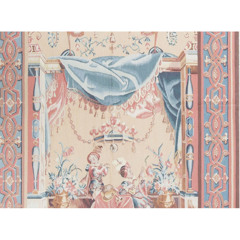 Tapis doré de haute qualité noué à la main