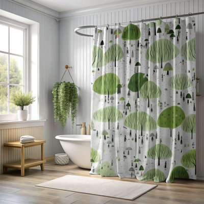 Rideau de douche Verdant Rain - Premium