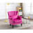 Dorava Velvet Accent Chair-1226245493
