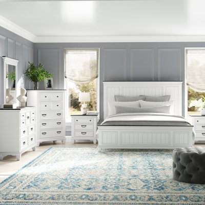 Semaj Wood Distressed Bedroom Set